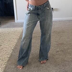 Vintage‎ Gap Loose Straight Fit Distressed 90s Jeans Size 34
